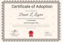 Adoption Certificate Template New Nice Adoption Certificate Template Photos Free Printable Award
