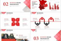 Annual Report Ppt Template New 23 Red Business Share Chart Powerpoint Template Workslide Template