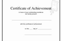 Army Certificate Of Achievement Template Unique Printable Certificate Of Achievement Pictimilitude