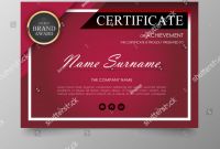Award Certificate Border Template Unique Certificate Premium Template Awards Diploma Background Stock Vector