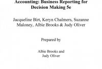 Birt Report Templates New Ch09 Sm Birt 5e solution Manual Accounting Business Reporting for