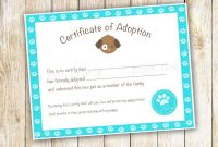 Blank Adoption Certificate Template Awesome Nice Adoption Certificate Template Images Noc formet Nevse Kapook