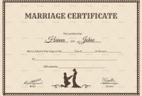 Blank Marriage Certificate Template New License Certificate Template Saroz Rabionetassociats Com