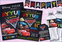 Cars Birthday Banner Template Awesome Lightning Mcqueen Invitations Elegant Disney Cars Printable Party