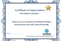 Certificate Of Participation Template Word Awesome Thank You Certificate Template Word Certificatetemplateword Com