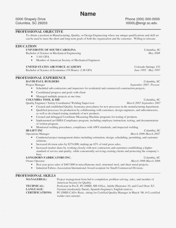 Certification Of Completion Template Awesome Best Sample Resume Manufacturing New Welding Resume Template Best