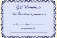 Christmas Gift Certificate Template Free Download Awesome Free Gift Certificate Template Word 2007 Gift Ideas