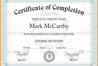 Class Completion Certificate Template Awesome Certificate Template Powerpoint Templates Free Download Business 014