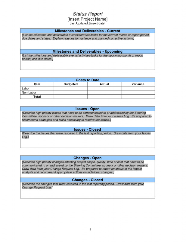 Executive Summary Project Status Report Template Unique Project Status Report Sample Pmp Project Status Report Sample