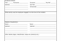 First Aid Incident Report form Template Unique 025 Auto Accident Report form Fake Template Car New Incident Ex