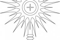 First Communion Banner Templates Unique Monstrance Coloring Page Google Search Line Drawings for