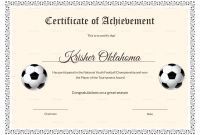 Football Certificate Template Awesome Football Certificate Templates Brochure Free Fantasy Champion