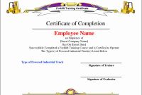 Forklift Certification Template Awesome Certificate Stock Template within Printable Radiodignidad org
