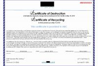 Free Certificate Of Destruction Template New Certificate Of Data Destruction Template New Certificate Data