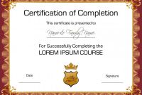 Free Training Completion Certificate Templates Awesome 022 Template Ideas Free Printable Certificates and Awards Luxury
