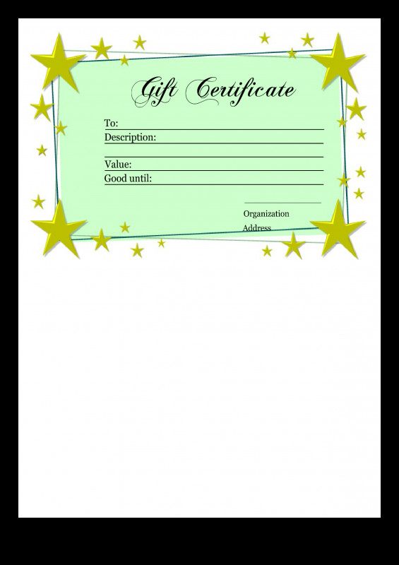 Gift Certificate Template Indesign Awesome Gift Certificate Template Transparent Png Clipart Free Download