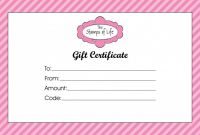 Indesign Gift Certificate Template Awesome Custom Gift Certificate Templates Sazak Mouldings Co