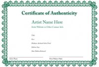Photography Certificate Of Authenticity Template New Letter Of Authenticity Template Koman Mouldings Co