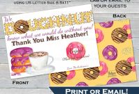 Printable Gift Certificates Templates Free Awesome Donut Thank You Gift Card Holder Editable Thank You Doughnut Thank Yo