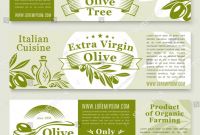Product Banner Template Unique Olive Oil Product Banners Templates Fresh Stock Vector Royalty Free