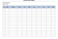 Report Card format Template New Weekly Sales Report Template Store Paperwork Needed Sales Report