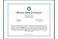 Service Dog Certificate Template Unique Free Dog Birth Certificate Fabulous Free Puppy Birth Certificate