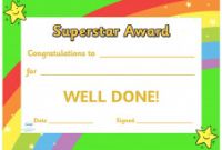 Star Certificate Templates Free Awesome Twinkl Resources Super Star Award Certificate Thousands Of