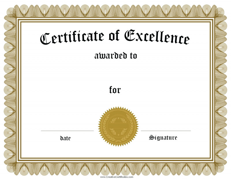 Template for Recognition Certificate New Award Certificate Word Template Leon Seattlebaby Co