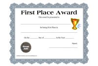 Tooth Fairy Certificate Template Free Unique First Place Award Template Curled Red Ribbon with A Gold Stripes