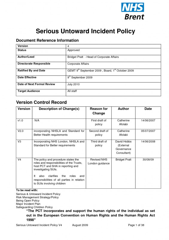 Vehicle Accident Report form Template New Injury Reporting Procedure Template Template Business