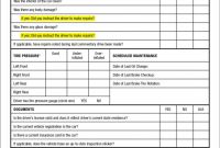 Vehicle Inspection Report Template Awesome Pre and Post Trip Vehicle Inspection forms forms 8657 Resume