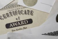 Volunteer Of the Year Certificate Template New Traditional Certificate Fonts