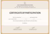 Workshop Certificate Template New Training Participation Certificate Koman Mouldings Co