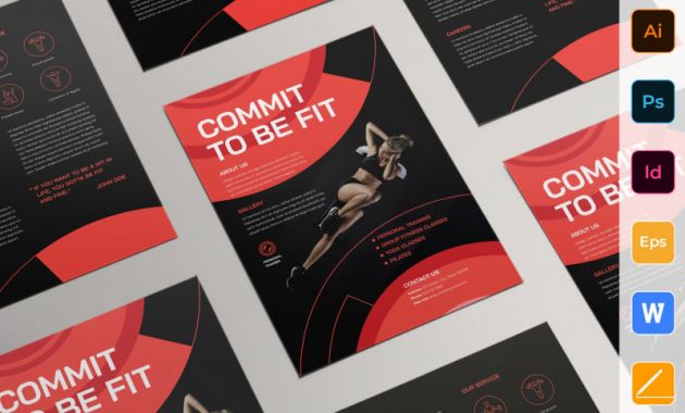 Brochure Templates for Word 2007 New Personal Trainer Flyer Flyer Templates Creative Market