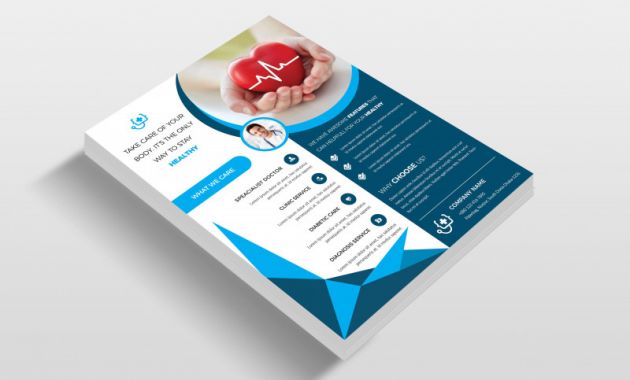 Commercial Cleaning Brochure Templates Best Doctor Hospital Flyer Template Flyer Templates Creative Market