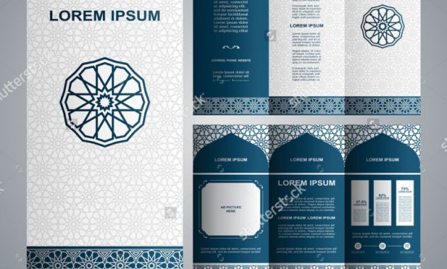 Online Free Brochure Design Templates Best Vintage islamic Style Brochure and Flyer Design Template with Logo