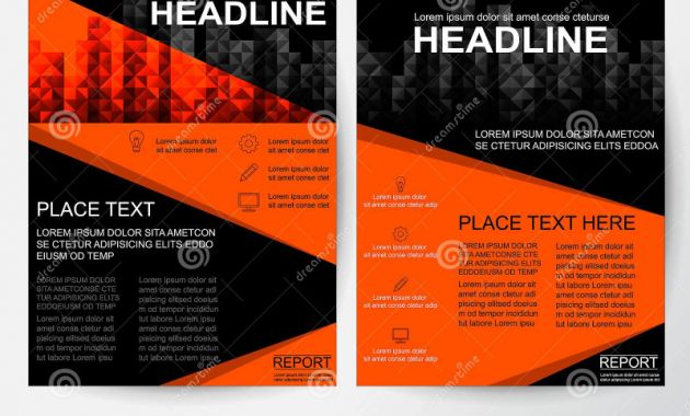 Online Free Brochure Design Templates New Creative Flyer Abstract Design Layout for Business In A4 Stock
