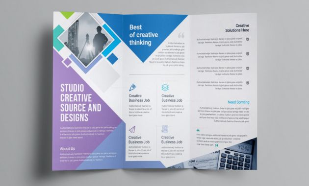 Quad Fold Brochure Template Best Neptune Professional Corporate Tri Fold Brochure Template 001207