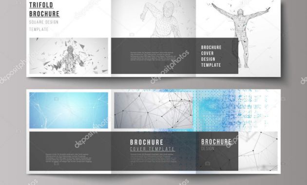 Tri Fold Brochure Ai Template Best Minimal Vector Illustration Of Editable Layout Modern Creative