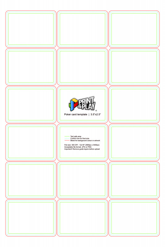 3x5 Blank Index Card Template Awesome Playing Cards formatting Templates Print Play