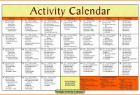 Blank Activity Calendar Template New Church Calendar Template 14 Blank Activity Calendar Template