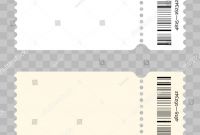 Blank Admission Ticket Template Unique Ticket Template Modern Trendy Blank Design Stock