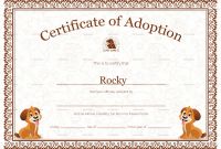 Blank Adoption Certificate Template Unique Kitten Adoption Certificate