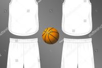 Blank Basketball Uniform Template Awesome Sports Series Realistic Team Basketball Uniform