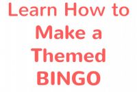 Blank Bingo Card Template Microsoft Word New Create Bingo Game Cards Using Excel Short Tutorial On How