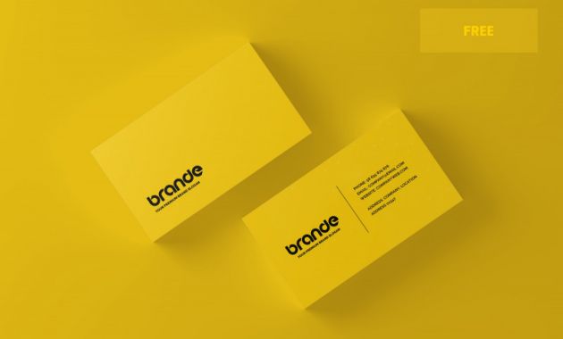 Blank Business Card Template Psd Awesome Free Simple and Minimal Business Card Mockup Creativebooster
