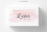 Blank Business Card Template Psd Unique Pink Lashes Business Card by Iloladesign On Creativemarket