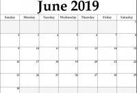 Blank Calendar Template for Kids New Lunar Calendar for June 2019 Printable Holidays Word Template