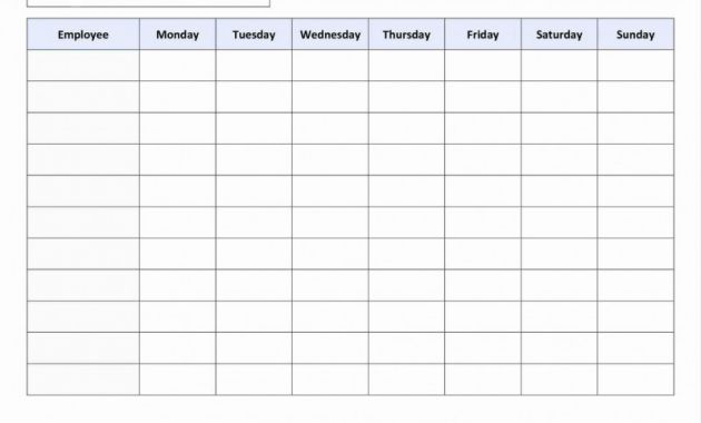 Blank Cleaning Schedule Template New Timetable Template Dailytimetabletemplate Weekly Schedule