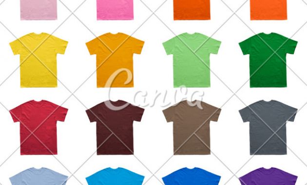 Blank Color Wheel Template New Blank T Shirt Color Set Template Photos by Canva